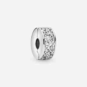 Charm Clip Pavé Transparent