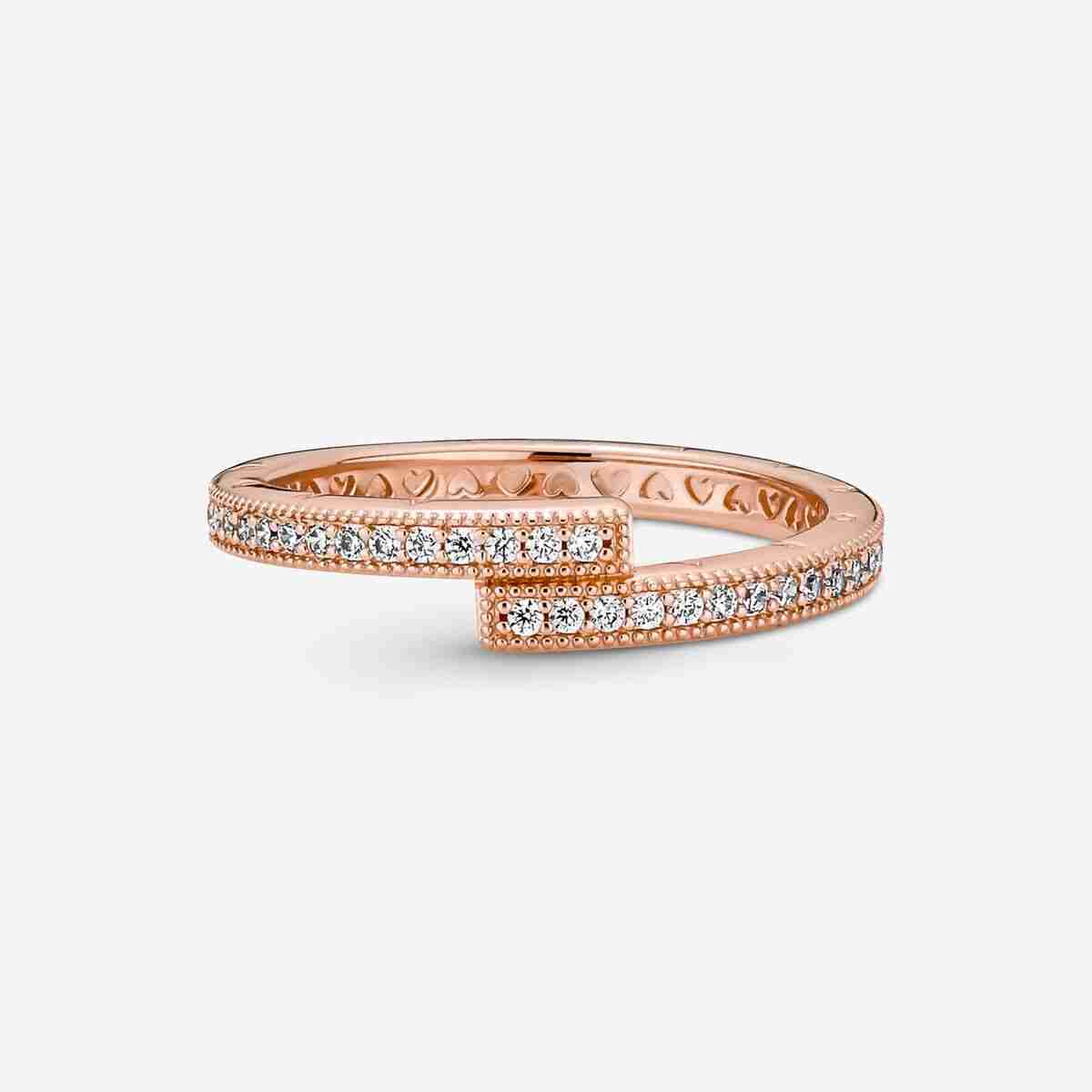 Bague Chevauchante Scintillante-l’Or Rose_3 Bague Chevauchante Scintillante lOr Rose 3