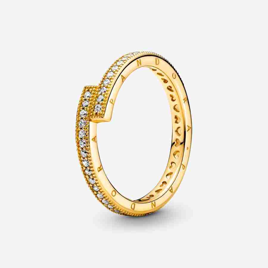 Bague Chevauchante Scintillante-l’Or Bague Chevauchante Scintillante lOr