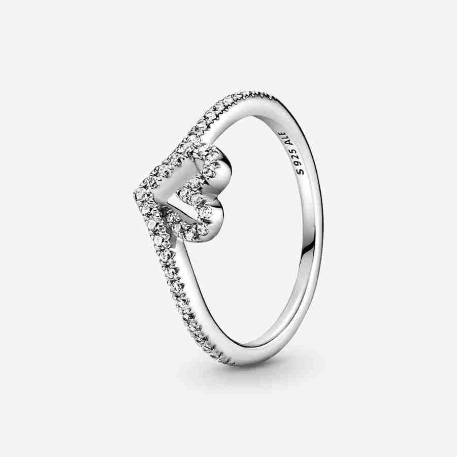 Bague Cœur Vœu Scintillant Bague Coeur Voeu Scintillant