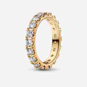 Bague Éternité Rang Scintillant-l’Or