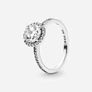 Bague Halo Scintillant Rond