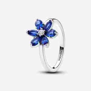 Bague Herbier Scintillant Bleu
