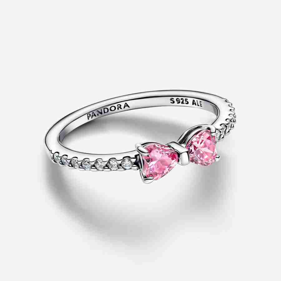 Bague Nœud Rose Scintillant_1 Bague Noeud Rose Scintillant 1