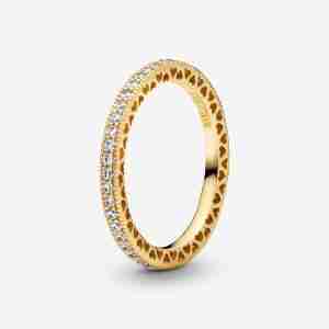 Bague Scintillement & Cœurs