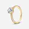 Bague Solitaire Couronne Scintillante Incolore