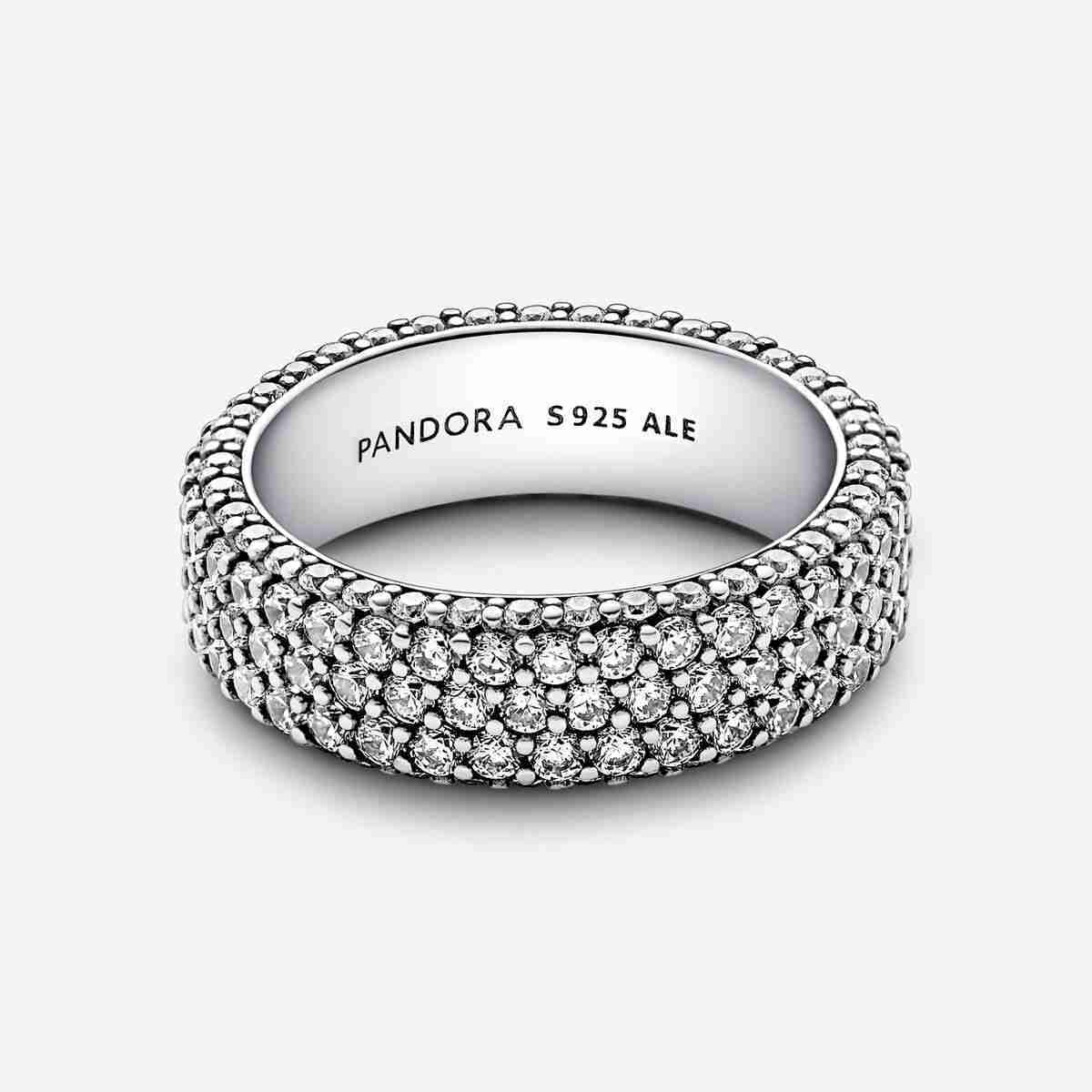 Bague Triple Rang Pavée Pandora Timeless_2 Bague Triple Rang Pavee Pandora Timeless 2