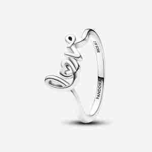 Bague Love en Lettres Cursives