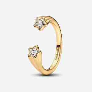Bague Ouverte Étoiles Filantes-l’Or