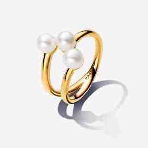 Bague Ouverte Perles de Culture