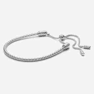Bracelet Coulissant à Chaîne Cloutée Pandora Moments