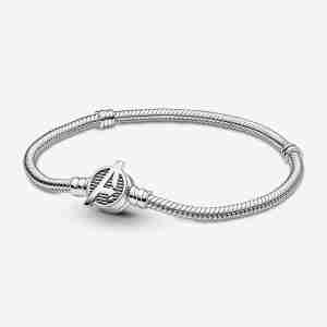 Bracelet Marvel Maille Serpent Fermoir Logo The Avengers Pandora Moments