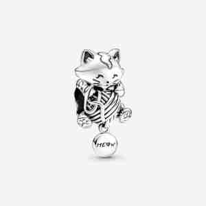 Charm Boule Chaton & Pelote de Laine