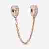 Charm Clip Chaîne de Confort Pavé Incolore
