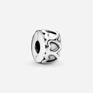 Charm Clip Couronne de Cœurs