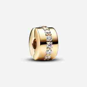 Charm Clip Rangée Scintillante Incolore