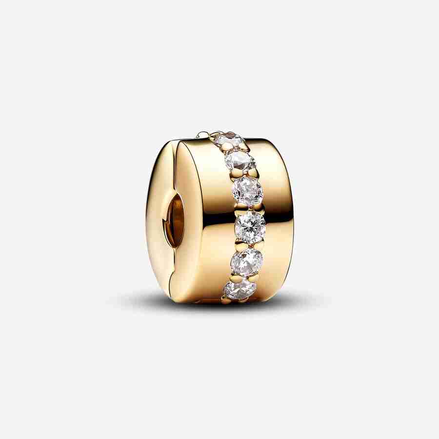 Charm Clip Rangée Scintillante Incolore Charm Clip Rangee Scintillante Incolore 1