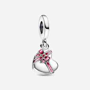 Charm Pendant Boîte de Chocolats Cœur Ouvrable