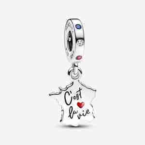 Charm Pendant Carte de France C’est La Vie