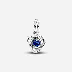 Charm Pendant Cercle Éternité Bleu