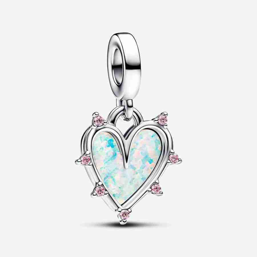 Charm Pendant Double Opalescent Amitié Charm Pendant Double Opalescent Amitie