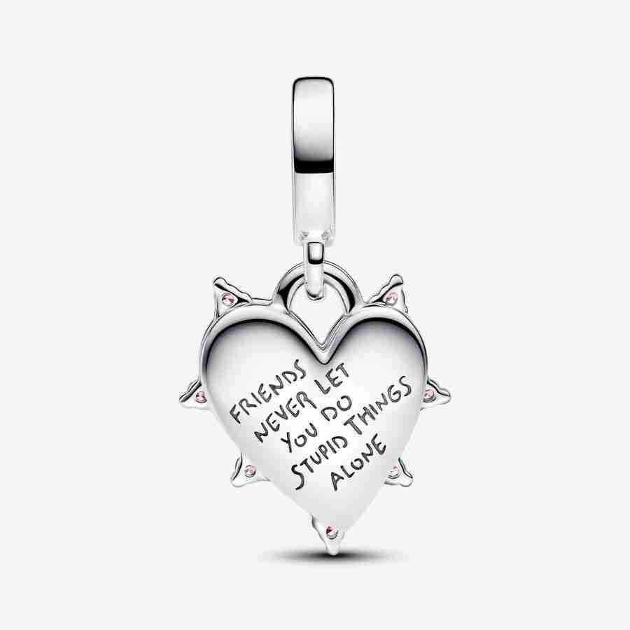 Charm Pendant Double Opalescent Amitié_2 Charm Pendant Double Opalescent Amitie 2