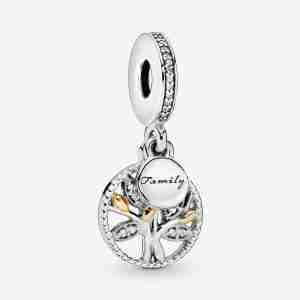 Charm pendentif arbre de vie scintillant
