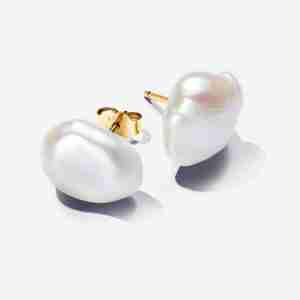 Clous d’Oreilles Perle de Culture Baroque