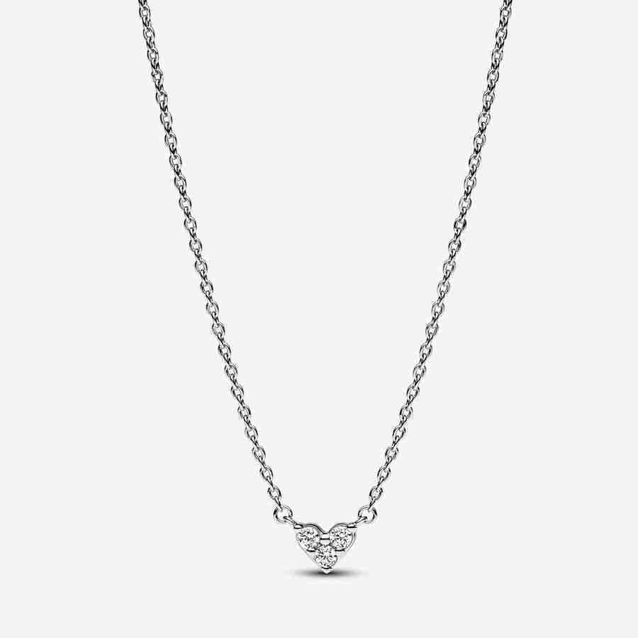 Collier Cœur Trois Pierres Collier Coeur Trois Pierres 1