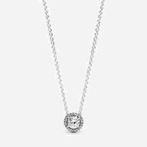 Collier Halo Scintillant Rond