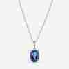 Collier Pendentif Halo Spectaculaire Scintillant