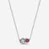 Collier à Pendentif Cœurs Halo