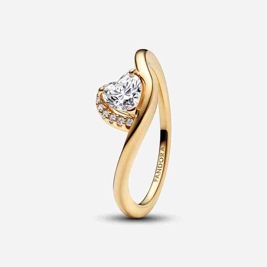 Bague Cœur Ondulée Bague Coeur Ondulee