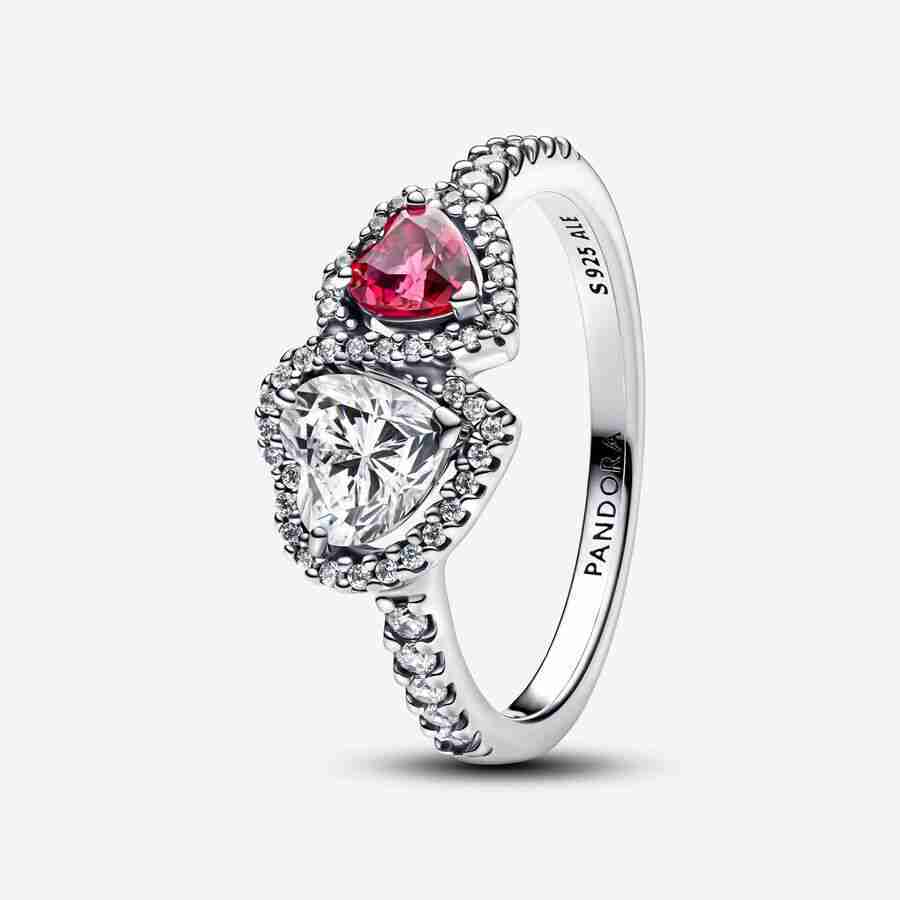 Bague Cœurs Halo Bague Coeurs Halo