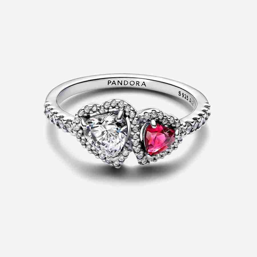 Bague Cœurs Halo_2 Bague Coeurs Halo 2
