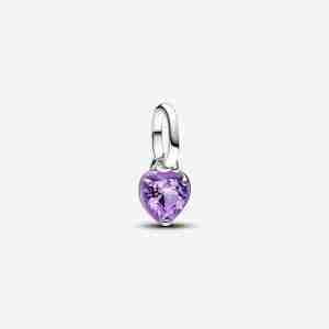 Mini Charm Pendant Cœur Chakra Violet Pandora ME