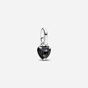 Mini Dangle Cœur Chakra Noir Pandora ME
