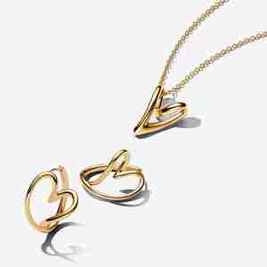 Parure Collier & Créoles Cœur Organique