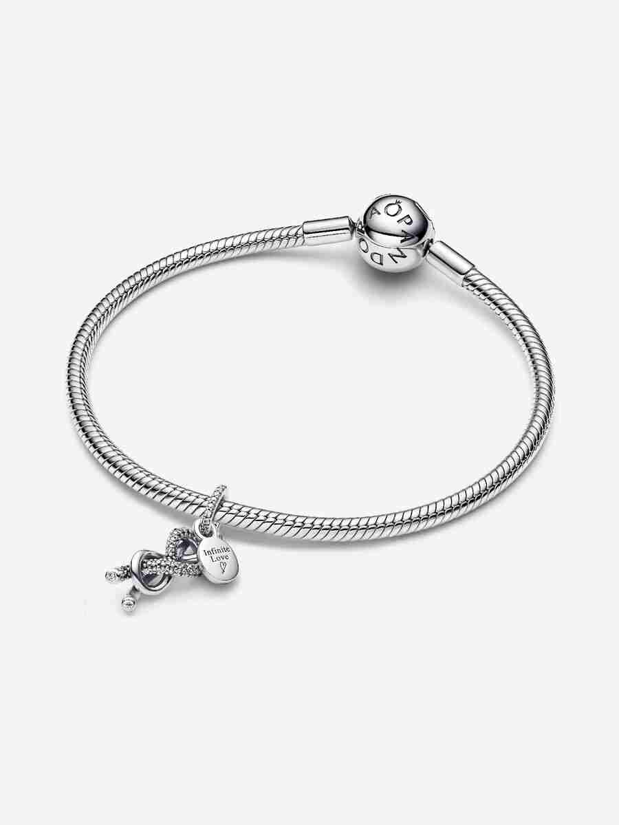 Charm Pendant Nœud de l'Infini Pavé_1 Charm Pendant Noeud de lInfini Pave 1