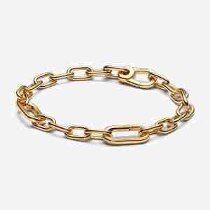 Bracelet Chaîne à Petits Maillons Métal Doré
