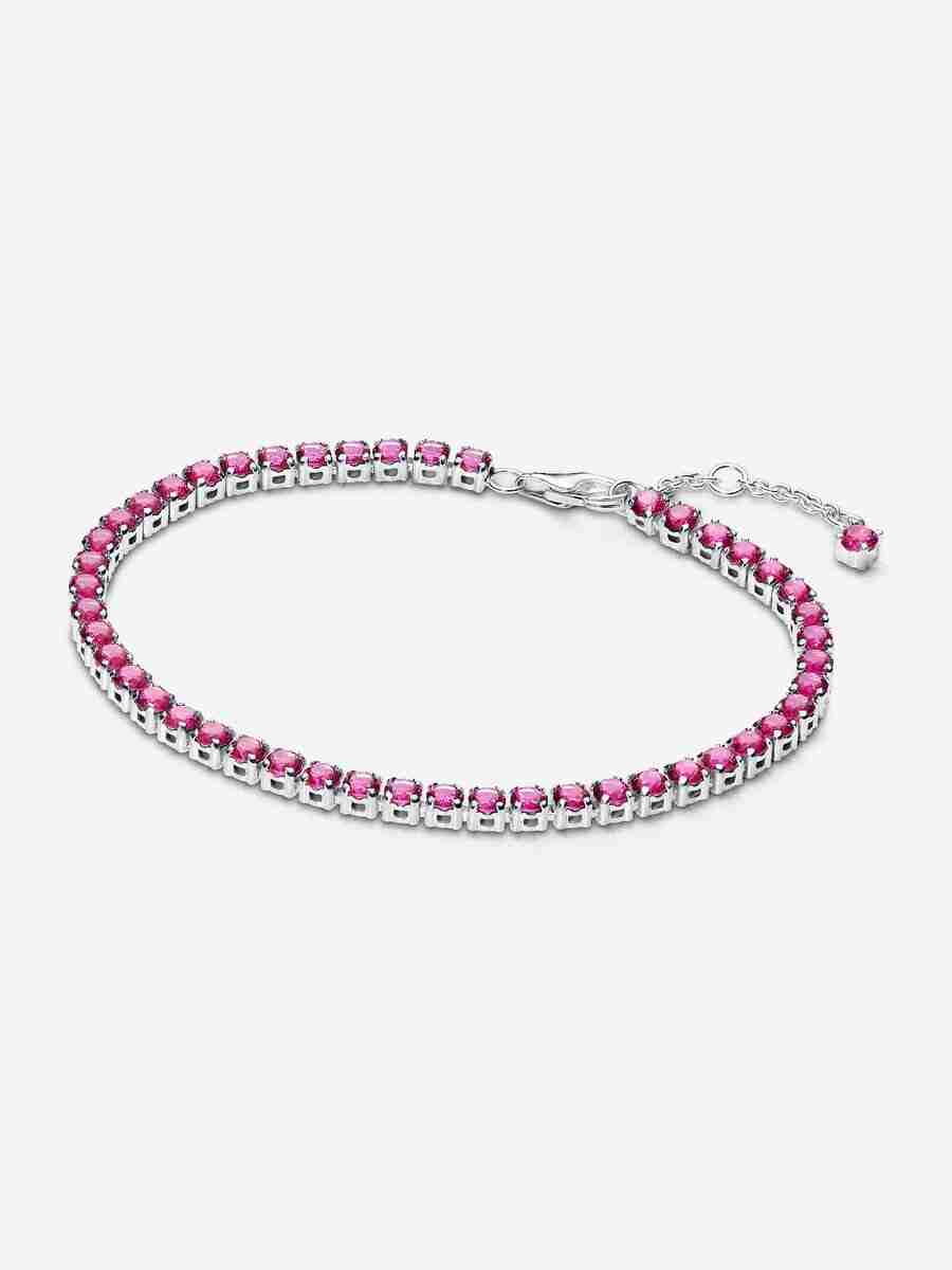 Bracelet Rivière Rose Scintillant Bracelet Riviere Rose Scintillant