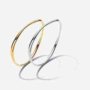 Ensemble de Bracelets Jonc de Forme Organique