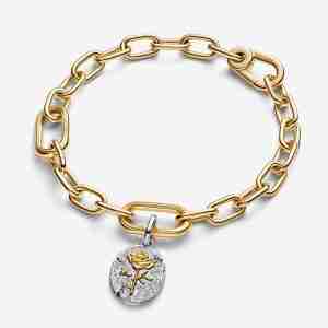 Charm Médaillon Rose 1 Charm Medaillon Rose 1