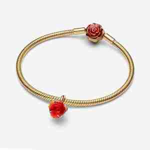 Charm Pendant Rose Enchantée 1 Charm Pendant Rose Enchantee 1
