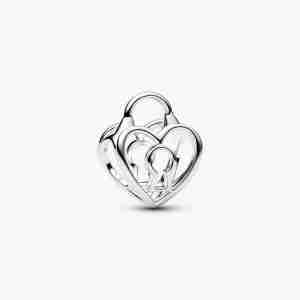 Charm Cadenas Cœur Ajouré