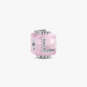 Charm Cube Love Murano Rose