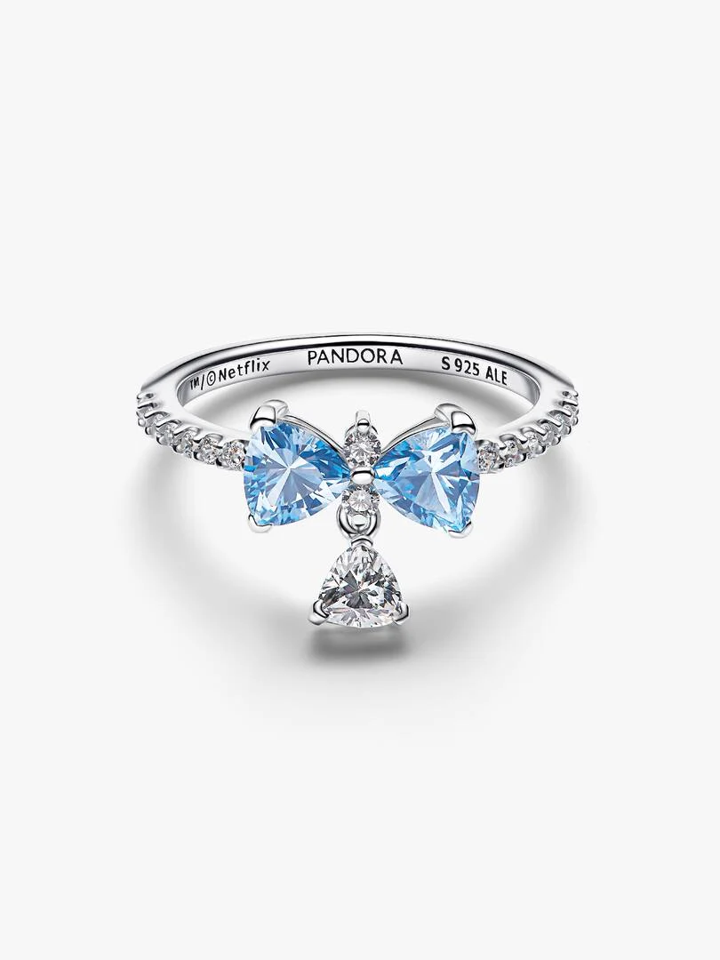 Bague Bridgerton Nœud Bleu_1 Bague Bridgerton Noeud Bleu 1