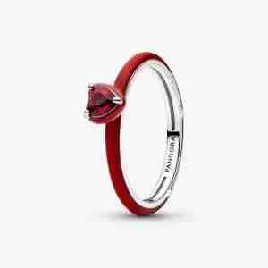 Bague Cœur Chakra Rouge