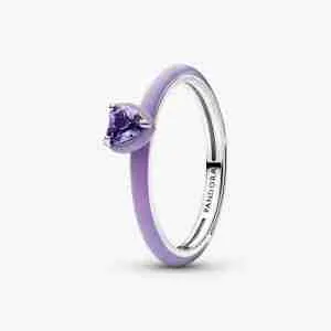 Bague Cœur Chakra Violet