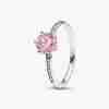 Bague Couronne Scintillante Rose